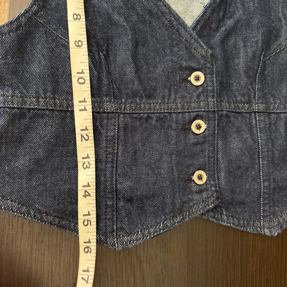 Free People Dark Blue Denim Skirt Set NWT - Picture 12 of 14